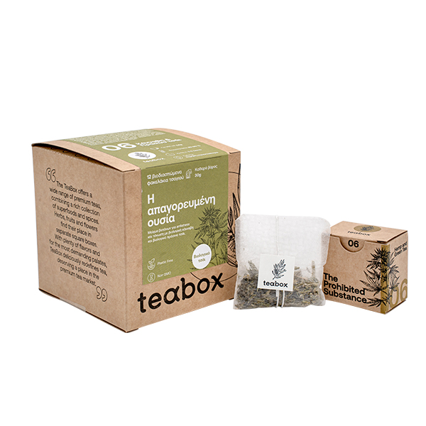 Tea Teabox Τhe prohibited substance 12 tea bags - GustoProducts